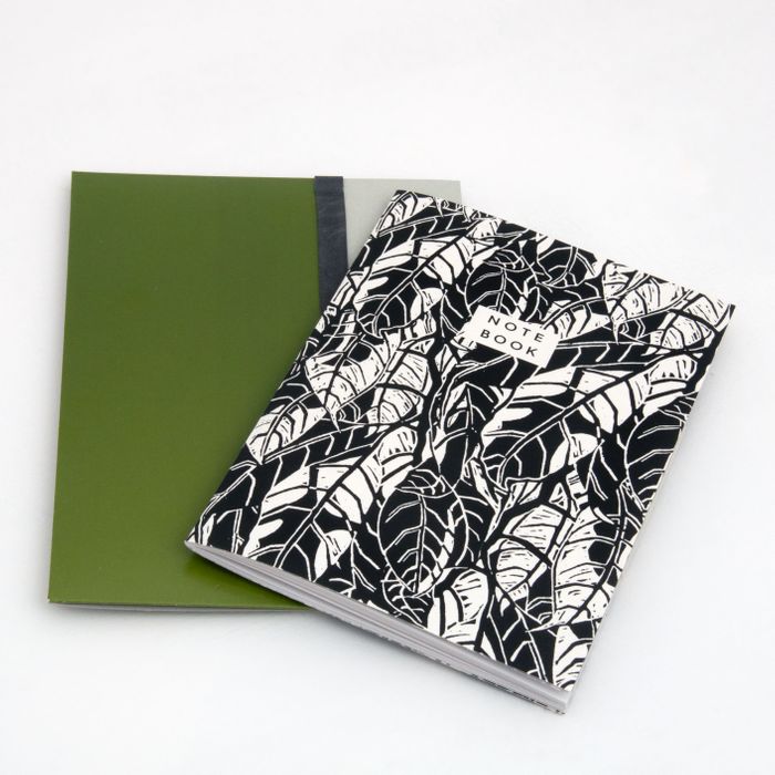 Avocado Pattern A5 Notebook with Folder